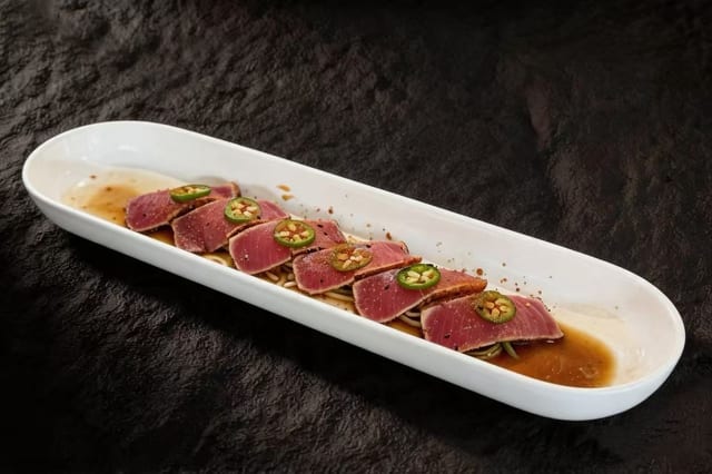 Pepper Tuna Carpaccio.
